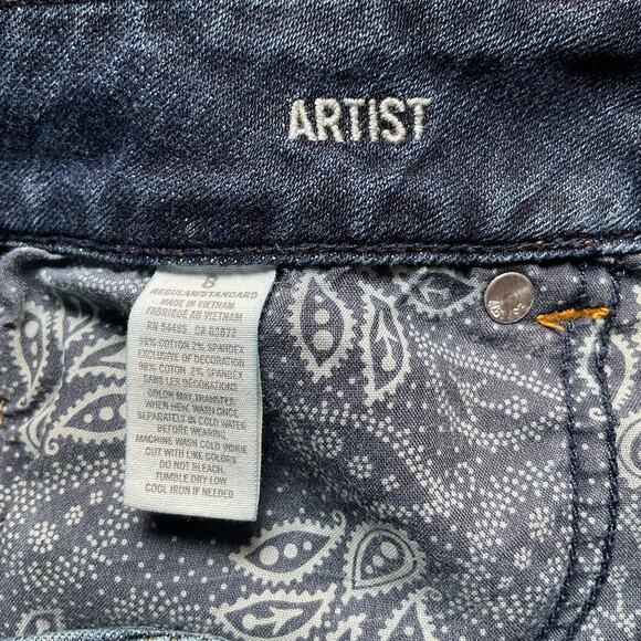 Vintage American Eagle Outfitters Jeans Size 8 Medium Wash Artist  Stretch  Y2K - Picture 5 of 7